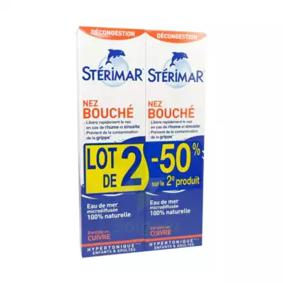 Stérimar Nez Bouché Solution Nasale Adulte 2fl Pulv/100ml à Vallauris