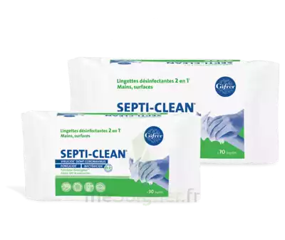 Septi-clean Lingette DÉsinfectante Paquet/70 à Vallauris